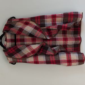 Plaid Vest, With Pockets 1X